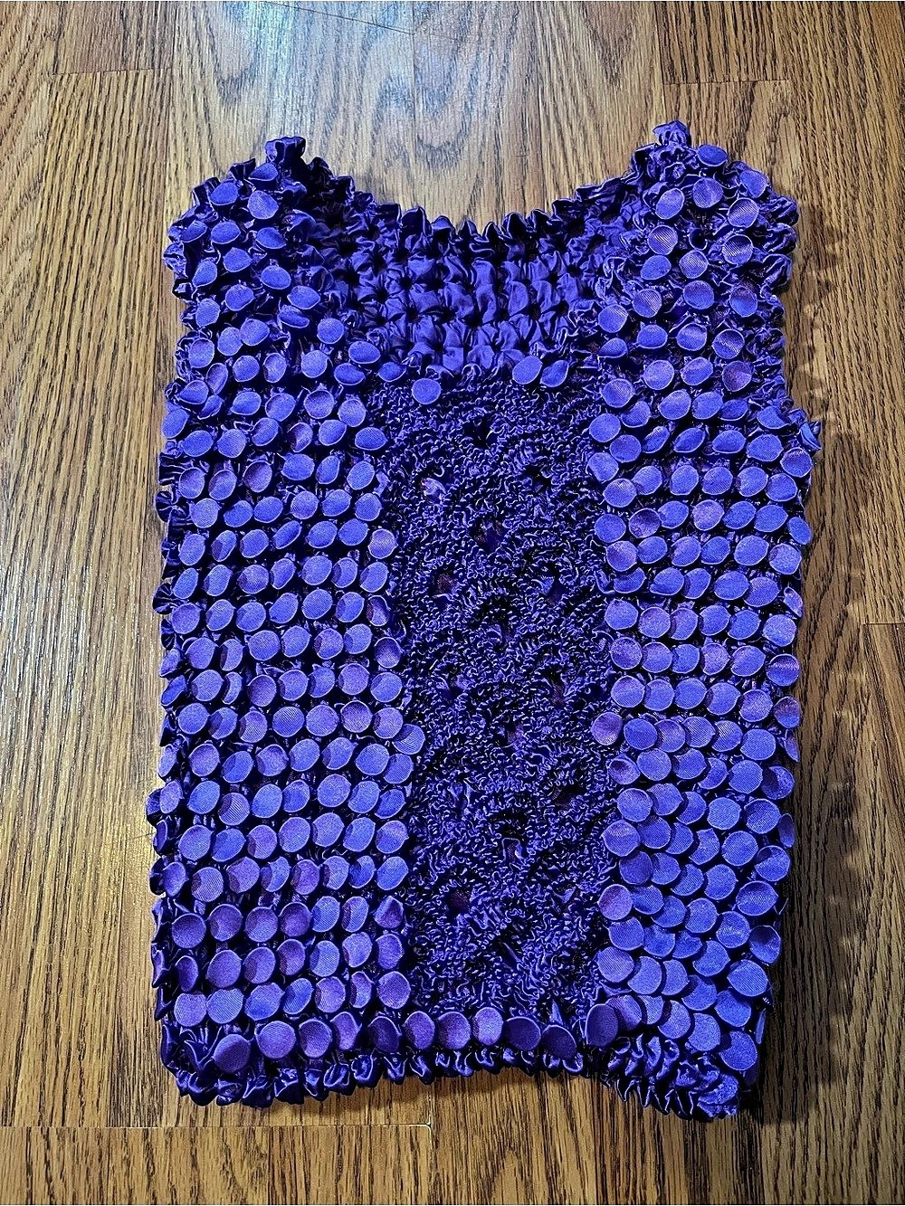 Juniors Popcorn Bubble Textured Shirt One Size Fits Most 90s Y2K